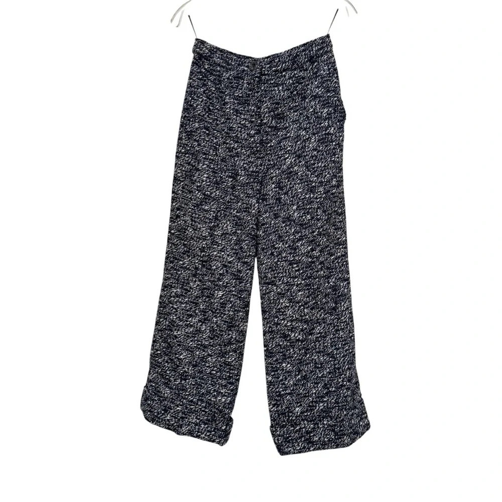 Chanel Navy & Ivory Tweed Wide-Leg Pants – Size: FR 34 | US Size 2 (XS)